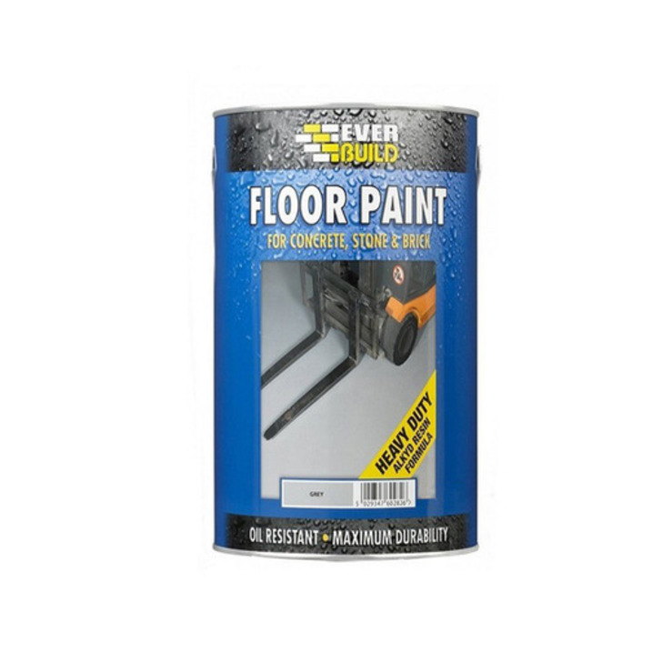 Everbuild Floor Paint, Matt Grey, 5L